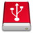 Drive PRODUCT Red USB Icon